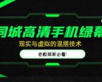 同城高清手机绿幕，直播间现实与虚拟的混搭技术，老板商家必看！-知一资源网