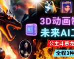 利用未来Ai工具LeiaPix,静态图转换3D动画,Lexica和Chat GPT制作精彩视频-知一资源网