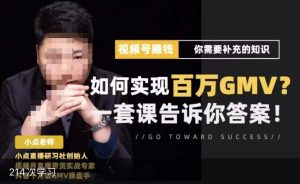 视频号变现进阶课,视频号六大变现模式,对平台的各项功能详细讲解,让你快速选择赛道-知一资源网