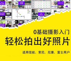 0基础摄影入门,轻松拍出好照片(适用佳能、索尼、尼康、富士用户)-知一资源网
