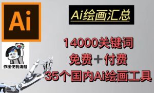 AI绘画汇总14000关键词+35个国内AI绘画工具(兔费+付费)头像壁纸不用愁-知一资源网