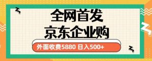 3月最新京东企业购教程，小白可做单人日利润500+撸货项目（仅揭秘）-知一资源网