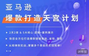亚马逊爆款打造天宫计划,5大核心逻辑+案例展示,助你全方位打造爆款链接高效、省钱、稳定-知一资源网