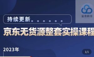蓝七·2023京东店群整套实操视频教程,京东无货源整套操作流程大总结,减少信息差,有效做店发展-知一资源网