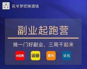 花爷-副业起跑营第2期,挑一门好副业,三周干起来(闲鱼|小红书|量化|套利)-知一资源网