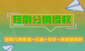 短剧分销授权,收益稳定,门槛低(视频号,抖音,快手)-知一资源网