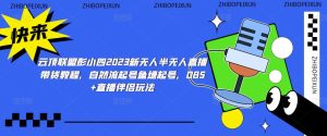 云顶联盟彭小四2023新无人半无人直播带货教程,自然流起号鱼塘起号,OBS+直播伴侣玩法-知一资源网