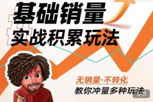 内功丨淘系基础销量实战积累玩法,无销量·不转化,教你冲量多种玩法-知一资源网