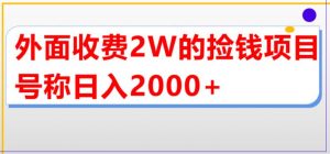 外面收费2w的直播买货捡钱项目,号称单场直播撸2000+【详细玩法教程】-知一资源网