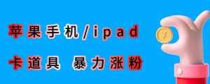最新利用苹果手机/ipad的ios系统,卡道具搬短视频,百分百过原创-知一资源网