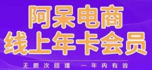 阿呆电商线上年会员,阿呆电商干货分享(更新中)-知一资源网