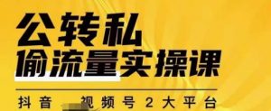 群响公转私偷流量实操课,致力于拥有更多自持,持续,稳定,精准的私域流量!-知一资源网