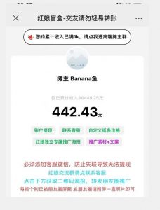盲盒交友5.0,男粉变现实操项目,亲测变现效果极好【揭秘】-知一资源网