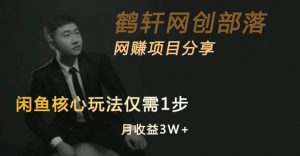 闲鱼核心玩法不卖货也能1年变现20W,玩法简单-知一资源网
