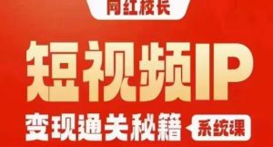 网红校长短视频IP变现通关秘籍｜系统课，产品篇，短视频篇，商业篇，私域篇，直播篇-知一资源网