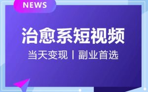 日引流500+的治愈系短视频,当天变现,小白月入过万首-知一资源网