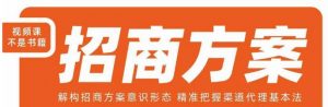 王昕招商方案,解构招商方案意识形态,精准把握渠道代理基本法-知一资源网