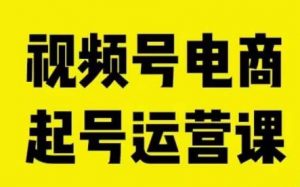 视频号电商起号运营课,教新人如何自然流起号,助力商家0-1突破-知一资源网