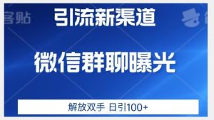 价值2980的全新微信引流技术,只有你想不到,没有做不到【揭秘】-知一资源网
