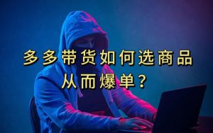 多多视频带货选什么商品链接才能爆单，10分钟教会你，爆单不是浮云【揭秘】-知一资源网