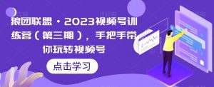 狼团联盟·2023视频号训练营(第三期),手把手带你玩转视频号-知一资源网