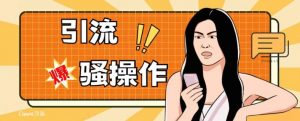 最新引流骚操作,单账号日引50-100,简单粗暴,适合于小白各行各业都可以进行操作,精准粉丝加到爆-知一资源网