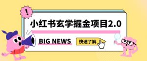 小红书玄学掘金项目,值得常驻的蓝海项目,日入3000+附带引流方法以及渠道【揭秘】-知一资源网