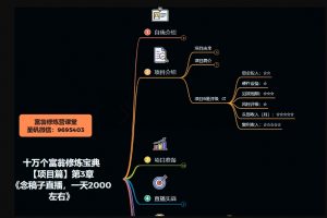 十万个富翁修炼宝典之3.念稿子直播,一天2000左右-知一资源网