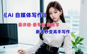 AI自媒体文章创作全网最详细教程,新手秒变写作高手,多方位发展-知一资源网