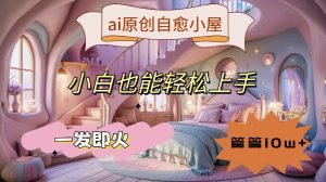 ai原创治愈小屋，小白也能轻松上手，一发即火，篇篇10w+【揭秘】-知一资源网