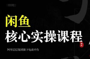 2024闲鱼核心实操课程,从养号、选品、发布、销售,教你做一个出单的闲鱼号-知一资源网