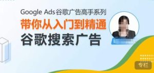 Google Ads谷歌广告高手 – 搜索广告,带你从入门到精通谷歌搜索广告-知一资源网