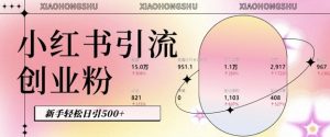 小红书私域引流无脑操作法:AI生成内容,粉丝自动转化,新手轻松日引500+创业粉-知一资源网