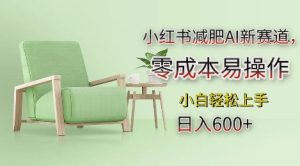 小红书减肥AI新赛道,零成本易操作,日入多张,小白轻松上手【揭秘】-知一资源网