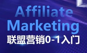 Affiliate Marketing联盟营销0-1入门,联盟营销基本逻辑 联盟平台逻辑及联盟客逻辑全面详解-知一资源网