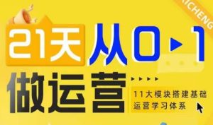 21天从0-1做运营,11大维度搭建基础运营学习体系-知一资源网