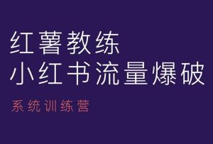 红薯教练-小红书内容运营课,小红书运营学习终点站-知一资源网
