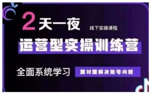 抖音直播运营型实操训练营,全面系统学习,面对面解决账号问题 12月10号-12号(第48期线下课)-知一资源网