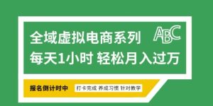 全域虚拟电商变现系列,通过平台出售虚拟电商产品从而获利-知一资源网