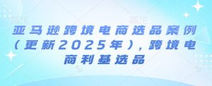 亚马逊跨境电商选品案例(更新2025年2月),跨境电商利基选品-知一资源网