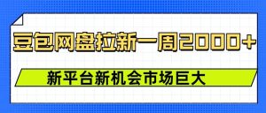 豆包网盘拉新,一周2k,新平台新机会-知一资源网