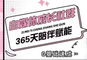 自媒体成长社群,帮助自媒体小白从0-1快速起号,精准获客,流量变现,全方位提升-知一资源网