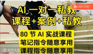 AI指令实战课,课程+案例,80节AI实战课程,笔记指令随意享用,课程指令随意享用-知一资源网