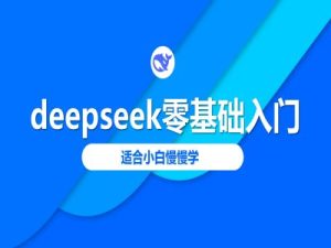 deepseek零基础入门-deepseek教程2025,适合小白慢慢学-知一资源网