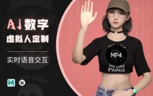 Ai数字人虚拟(智能体)实时语音交互特训营,自行定制超写实角色AI数字人交互技术-知一资源网