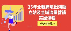 25年全新跨境出海独立站及全域流量营销实操课程，跨境电商独立站TIKTOK全域营销普货特货玩法大全-知一资源网
