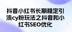 抖音小红书长期稳定引流cy粉玩法之抖音和小红书SEO优化-知一资源网