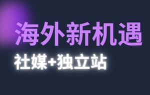 2025出海新机遇(社媒+独立站),海外新机遇,实现独立站的高效运营与出海-知一资源网