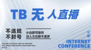 2025年淘宝无人直播带货10.0   全新技术,不违规,不封号,纯小白操作,日入几张【揭秘】-知一资源网