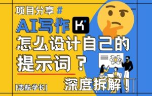 AI写作，怎么设计自己的提示词？（按照演讲稿为例）-知一资源网